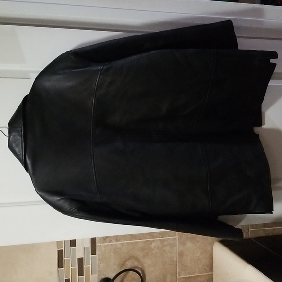 Trucker Leather - Leather Jacket, Size - M, Color - Black - Picture 2 of 13